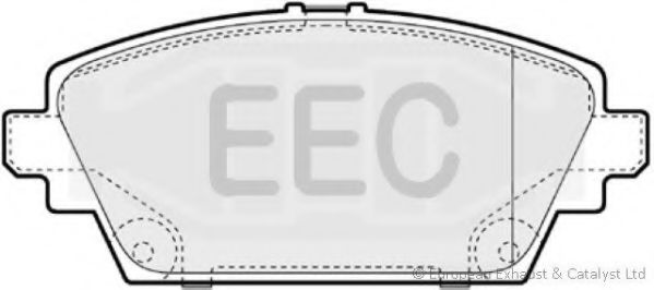 Комплект тормозных колодок, дисковый тормоз EEC BRP1170
