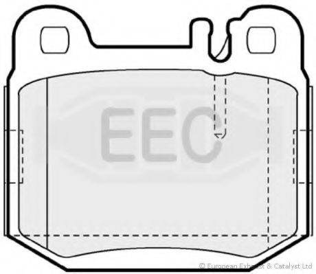 Комплект тормозных колодок, дисковый тормоз EEC BRP1193