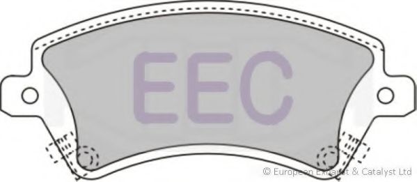 Комплект тормозных колодок, дисковый тормоз EEC BRP1223