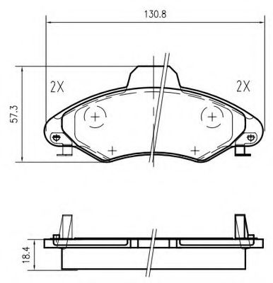 Комплект тормозных колодок, дисковый тормоз VEMA K603000