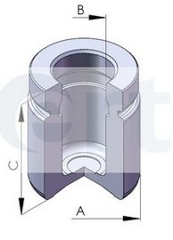 Поршень, корпус скобы тормоза ERT 150572-C