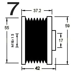 Механизм свободного хода генератора RPK 0381218