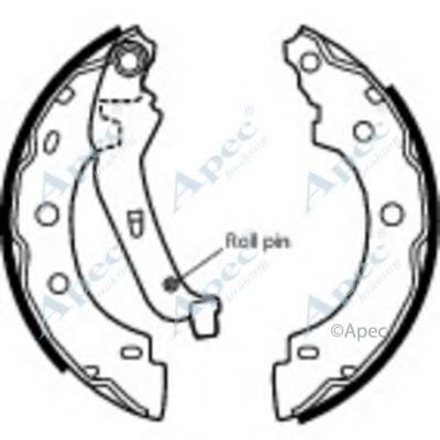 Тормозные колодки APEC braking SHU586