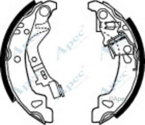 Тормозные колодки APEC braking SHU624