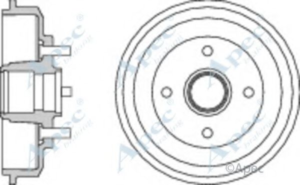 Тормозной барабан APEC braking DRM9906