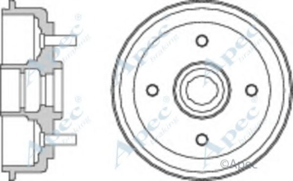 Тормозной барабан APEC braking DRM9912