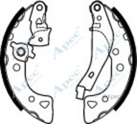 Тормозные колодки APEC braking SHU787