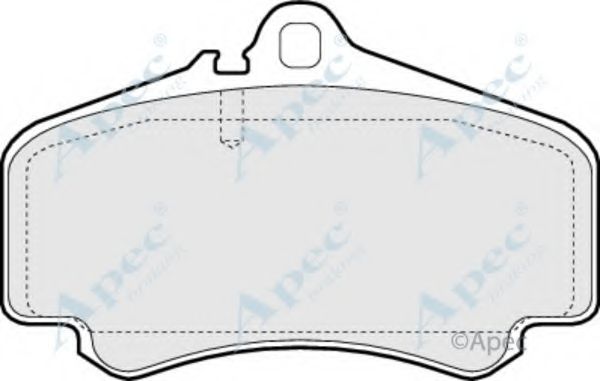 Комплект тормозных колодок, дисковый тормоз APEC braking PAD1402