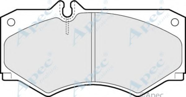 Комплект тормозных колодок, дисковый тормоз APEC braking PAD420