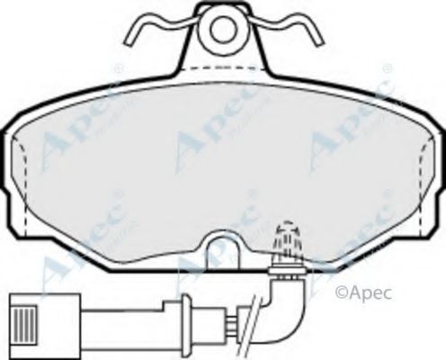 Комплект тормозных колодок, дисковый тормоз APEC braking PAD479