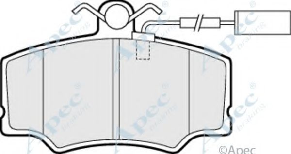 Комплект тормозных колодок, дисковый тормоз APEC braking PAD691