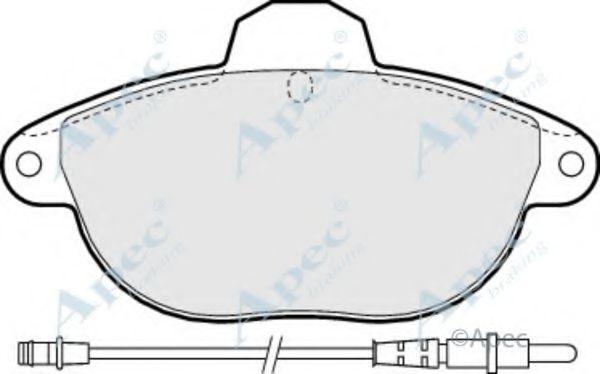 Комплект тормозных колодок, дисковый тормоз APEC braking PAD931