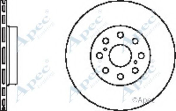 Тормозной диск APEC braking DSK2365
