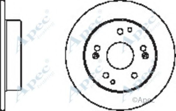 Тормозной диск APEC braking DSK2381