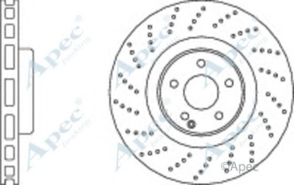 Тормозной диск APEC braking DSK2434