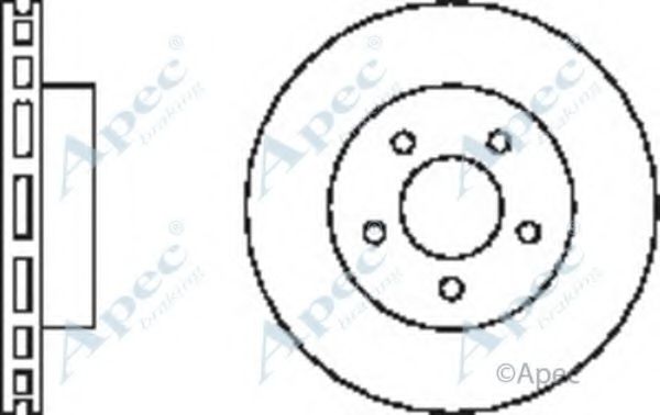 Тормозной диск APEC braking DSK2445