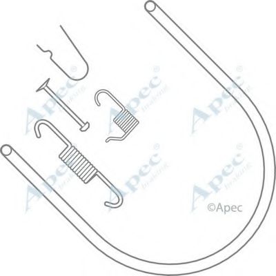 Комплектующие, тормозная колодка APEC braking KIT953