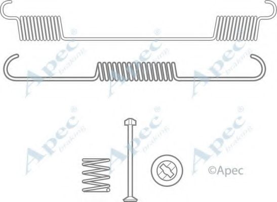 Комплектующие, тормозная колодка APEC braking KIT2042