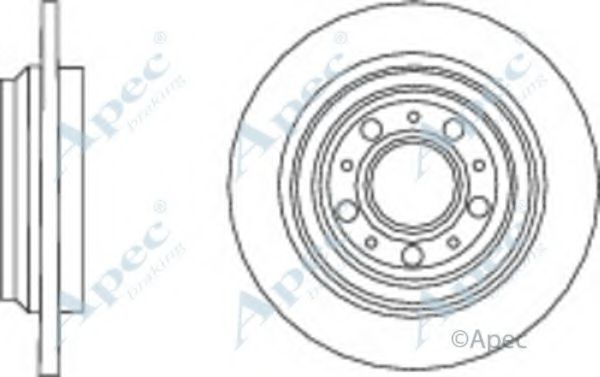 Тормозной диск APEC braking DSK2776