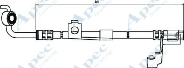 Тормозной шланг APEC braking HOS3090