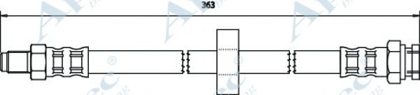 Тормозной шланг APEC braking HOS3142