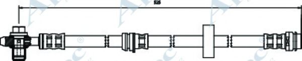 Тормозной шланг APEC braking HOS3273