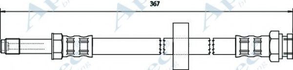 Тормозной шланг APEC braking HOS3349