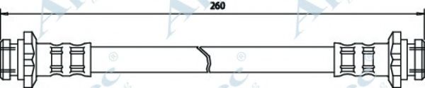 Тормозной шланг APEC braking HOS3427