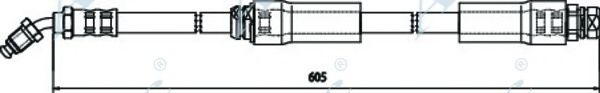 Тормозной шланг APEC braking HOS3608