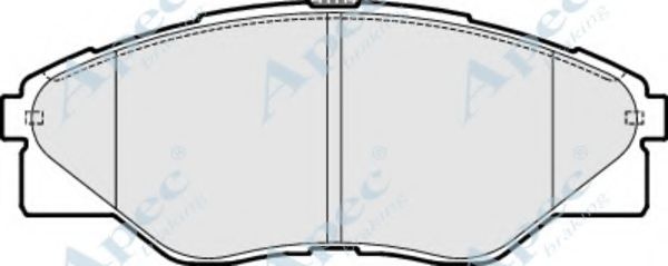 Комплект тормозных колодок, дисковый тормоз APEC braking PAD1839