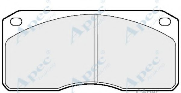Комплект тормозных колодок, дисковый тормоз APEC braking PAD563