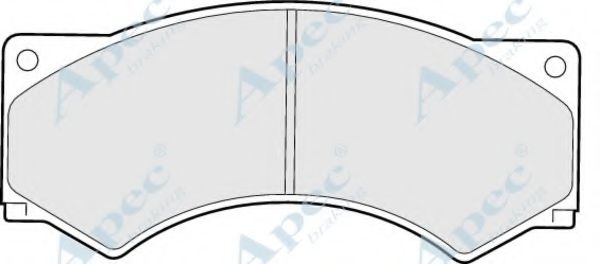 Комплект тормозных колодок, дисковый тормоз APEC braking PAD686