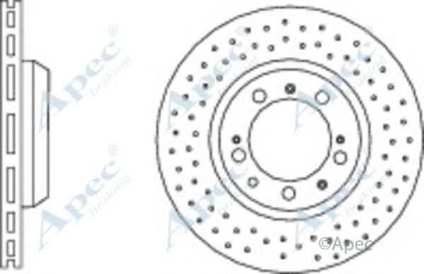 Тормозной диск APEC braking DSK3008