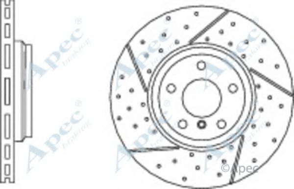 Тормозной диск APEC braking DSK3050