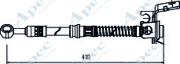 Тормозной шланг APEC braking HOS4131