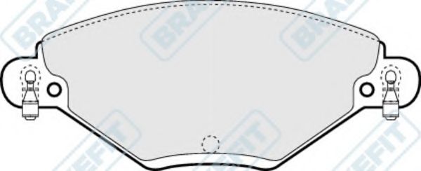 Комплект тормозных колодок, дисковый тормоз APEC braking PD3145