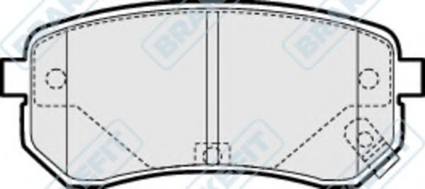 Комплект тормозных колодок, дисковый тормоз APEC braking PD3124