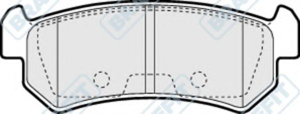 Комплект тормозных колодок, дисковый тормоз APEC braking PD3127