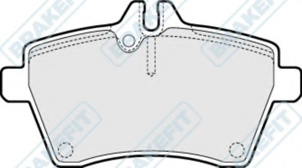 Комплект тормозных колодок, дисковый тормоз APEC braking PD3159