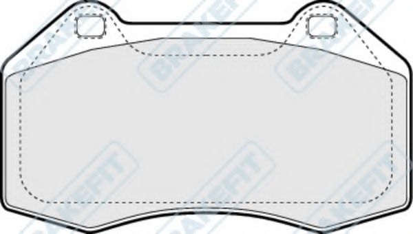 Комплект тормозных колодок, дисковый тормоз APEC braking PD3197