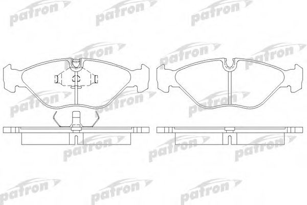 Комплект тормозных колодок, дисковый тормоз PATRON PBP670