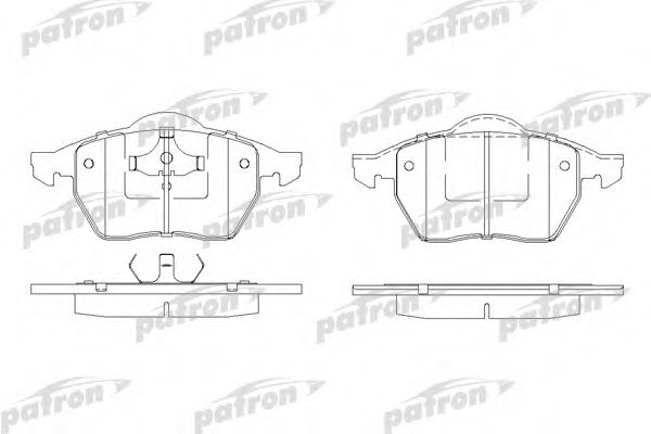 Комплект тормозных колодок, дисковый тормоз PATRON PBP969