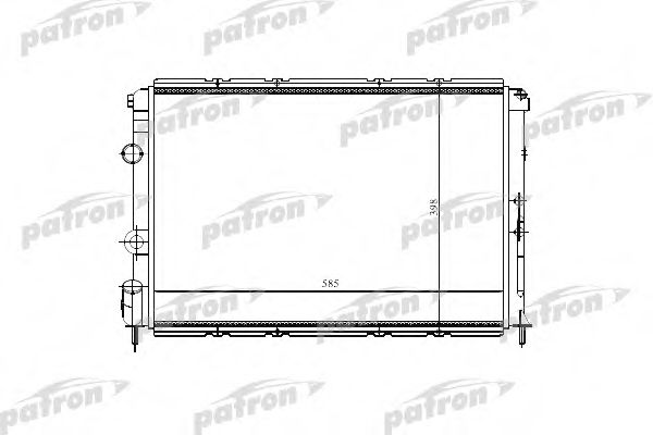 Радиатор, охлаждение двигателя PATRON PRS3515