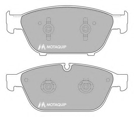 Комплект тормозных колодок, дисковый тормоз MOTAQUIP LVXL1709