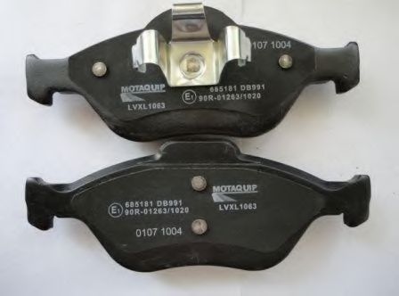 Комплект тормозных колодок, дисковый тормоз MOTAQUIP LVXL1063