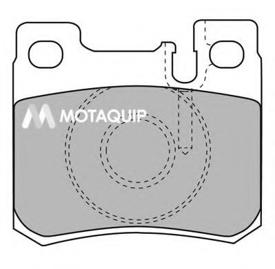 Комплект тормозных колодок, дисковый тормоз MOTAQUIP LVXL789