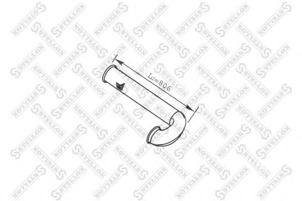 Труба выхлопного газа STELLOX 82-03758-SX