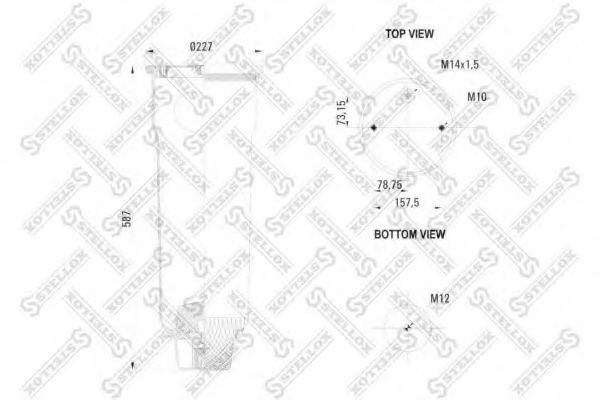 Кожух пневматической рессоры STELLOX 90-73150-SX