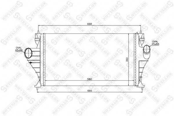 Интеркулер STELLOX 10-40121-SX