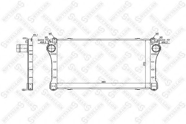 Интеркулер STELLOX 10-40215-SX